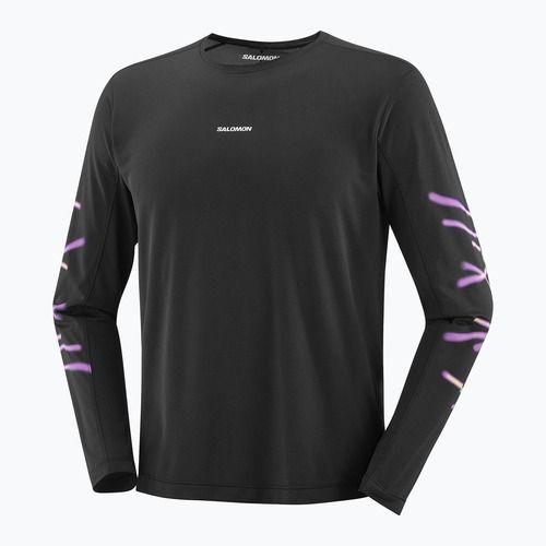 Lauf-Langarmshirt für Herren Salomon Shakeout Core deep black