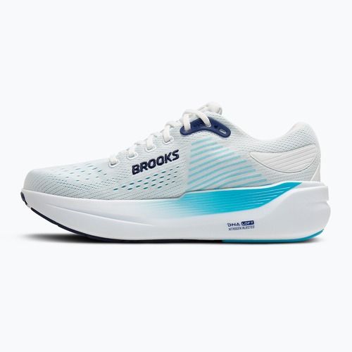 Brooks Ghost Max Herrens Laufschuhe 3 bright white/beacon blue/teal