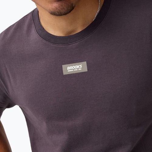 Brooks Graphic Laufshirt für Herren dark russet/atomic blue