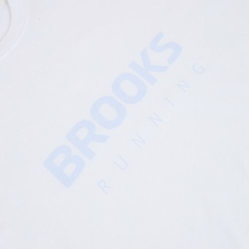Damen-Laufshirt Brooks Graphic white/halogen blue