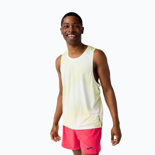 Herren Laufshirt Brooks Dash Singlet Printed Sleeveless euphoryc luminary