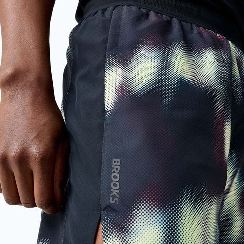 Laufshorts für Herren Brooks Dash Printed euphoryc black