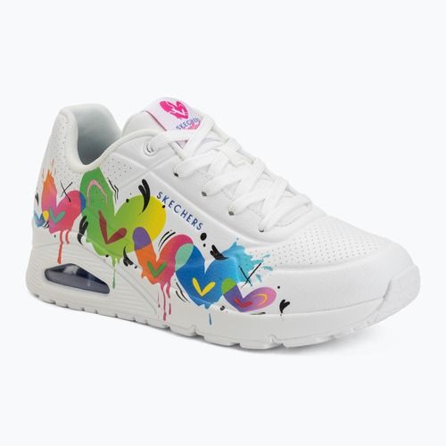 Damenschuhe SKECHERS Uno Open Your Heart white