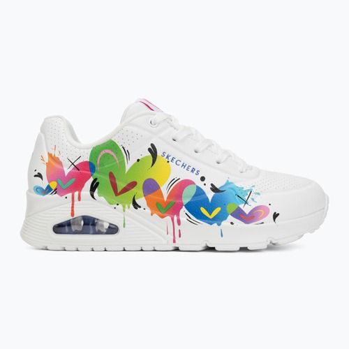 Damenschuhe SKECHERS Uno Open Your Heart white