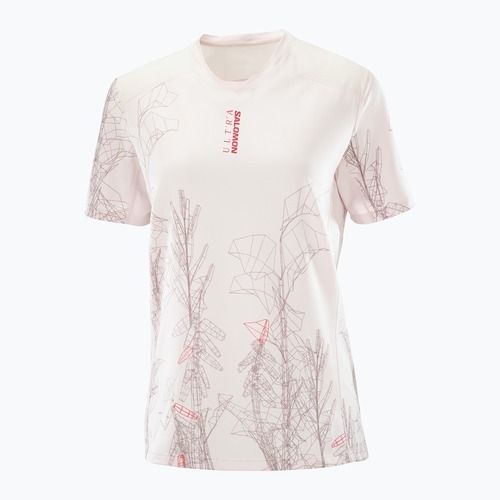 Damen-Laufshirt Salomon S/Lab Ultra Tee Aop lilac ash
