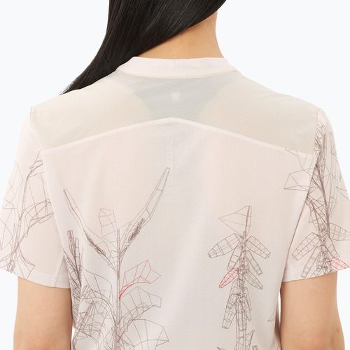 Damen-Laufshirt Salomon S/Lab Ultra Tee Aop lilac ash