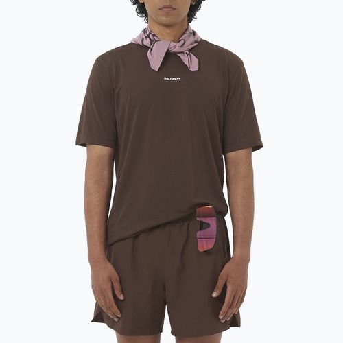 Salomon Shakeout Core cofee bean Herren Laufshirt