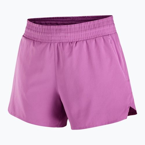 Damen Laufshorts Salomon Shakeout Core 2IN1 4 "iris orchid"