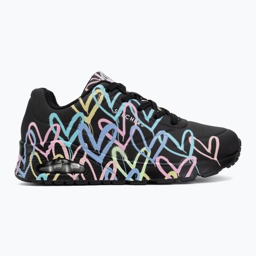 Damenschuhe SKECHERS JGoldcrown Uno Spread The Love black