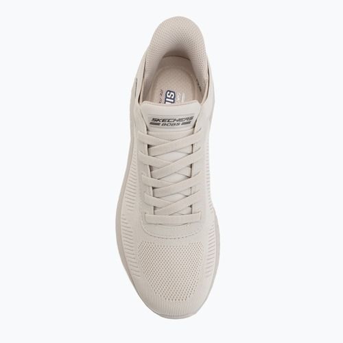 Herrenschuhe SKECHERS Bobs Squad Chaos Solid Step white
