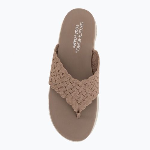 Damen-Pantoletten SKECHERS Ultra Flex 3.0 Rhythm Waves brown