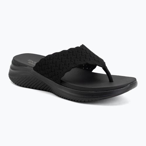Damen-Pantoletten SKECHERS Ultra Flex 3.0 Rhythm Waves black