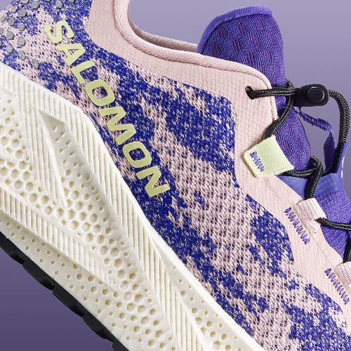 Damen-Laufschuhe Salomon Aero Glide 4 GRVL shadow gray/deep blue/butterfly