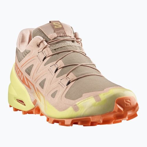 Damen-Laufschuhe Salomon Speedcross 6 burro/sunny lime/almond cream