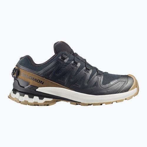 Damen-Laufschuhe Salomon XA PRO 3D V9 GTX Lifelong schwarz/coyote braun/vanille eis