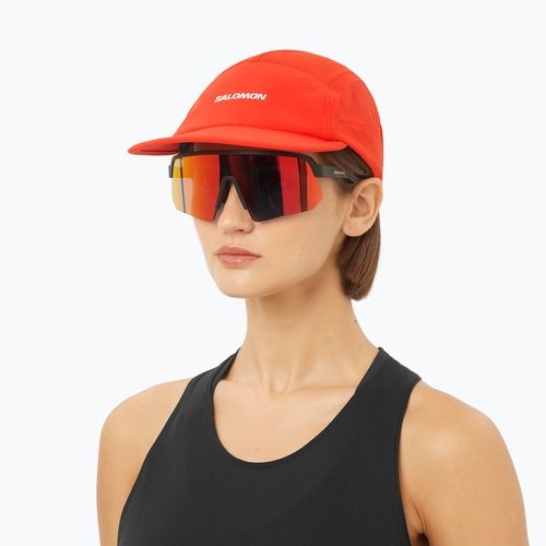 Salomon Sense Aero Kappe mit Schirm fiery red