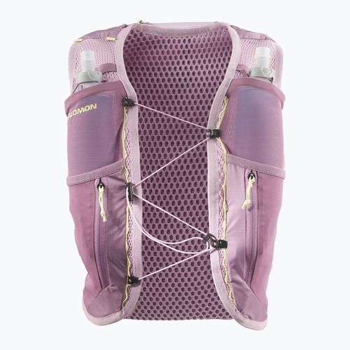Damen-Laufweste Salomon Active Skin 12 Set dawn pink/dusky
