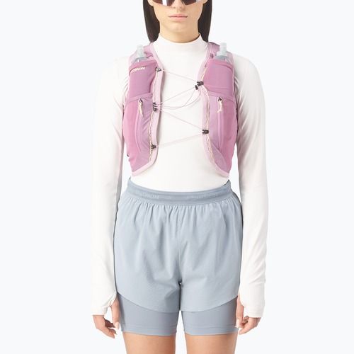 Damen-Laufweste Salomon Active Skin 12 Set dawn pink/dusky