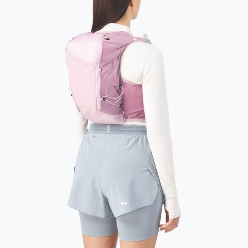 Damen-Laufweste Salomon Active Skin 12 Set dawn pink/dusky