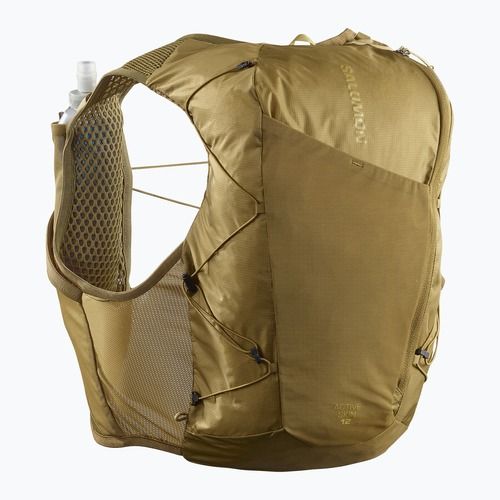 Laufweste Salomon Active Skin 12 Set brilliant olive/willow