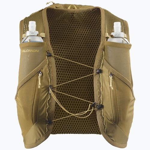 Laufweste Salomon Active Skin 12 Set brilliant olive/willow