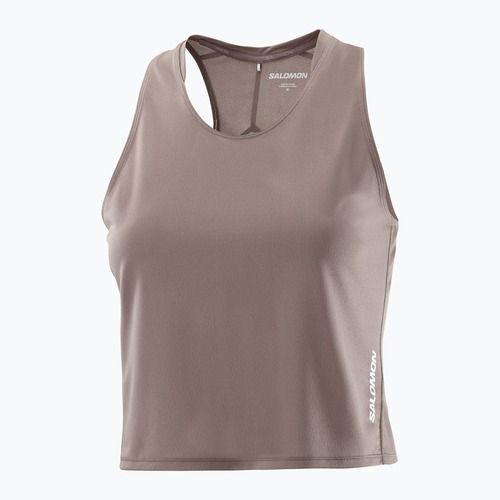 Damen-Laufshirt Salomon Sense Aero Short Tank iron