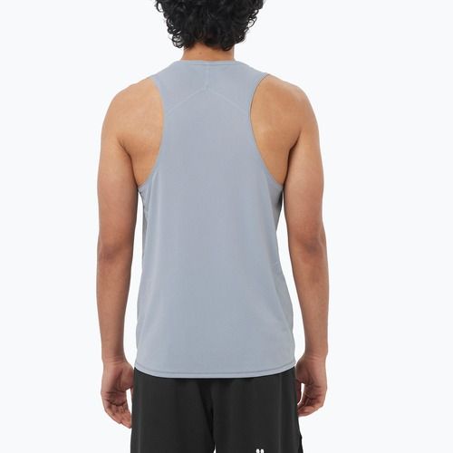 Salomon Sense Aero Singlet Herren-Laufshirt GFX trade winds
