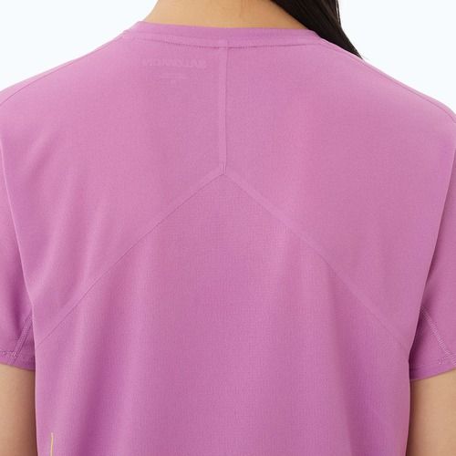 Damen-Laufshirt Salomon Sense Aero SS Tee GFX iris orchid/acid lime