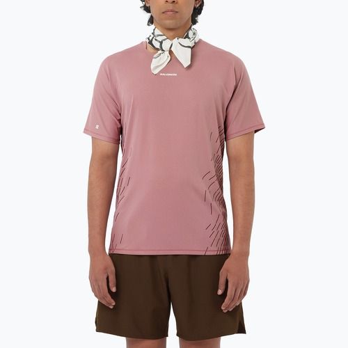 Salomon Sense Aero SS Tee GFX dusky orchid Herren-Laufshirt