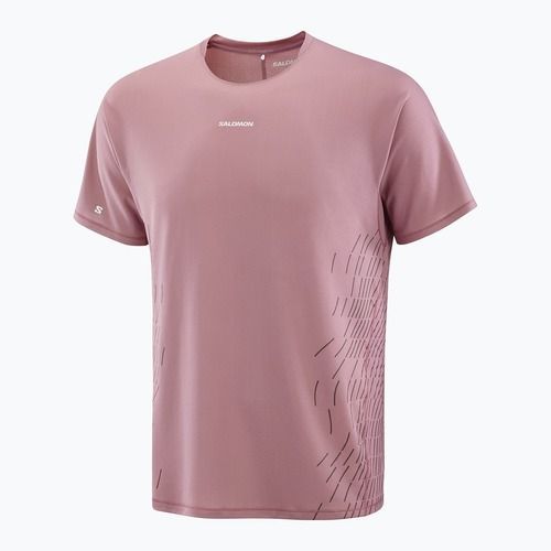 Salomon Sense Aero SS Tee GFX dusky orchid Herren-Laufshirt