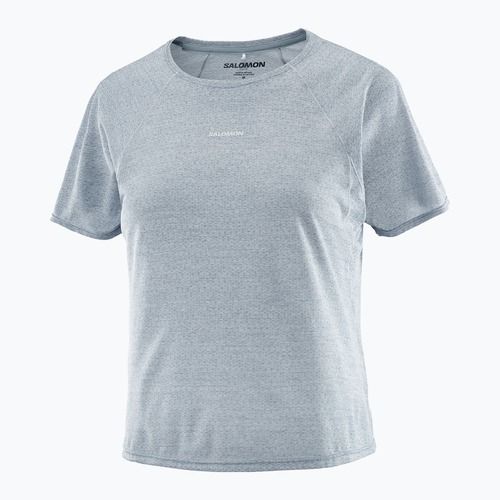 Damen-Laufshirt Salomon Shakeout Air Cropp trade winds