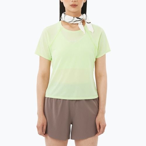 Damen-Laufshirt Salomon Shakeout Air Cropp butterfly