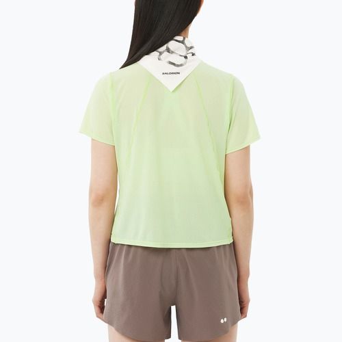 Damen-Laufshirt Salomon Shakeout Air Cropp butterfly