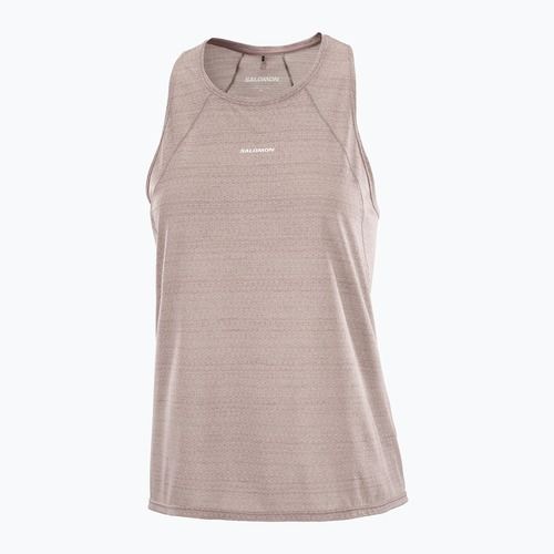 Damen Laufshirt Salomon SHAKEout Air Tank iron