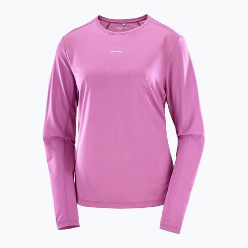 Damen-Lauf-Longsleeve Salomon Shakeout Core iris orchid