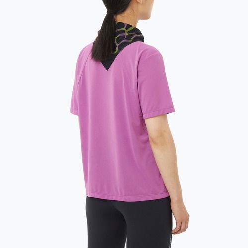 Damen-Laufshirt Salomon Shakeout Core iris orchid