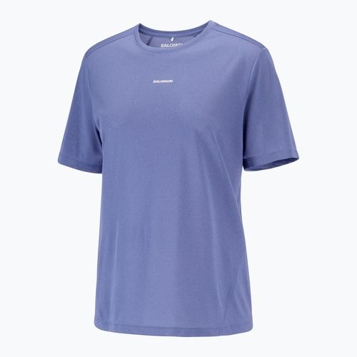 Damen-Laufshirt Salomon Shakeout Core marlin