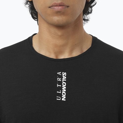 Herren Laufshirt Salomon Ultra Tee deep black