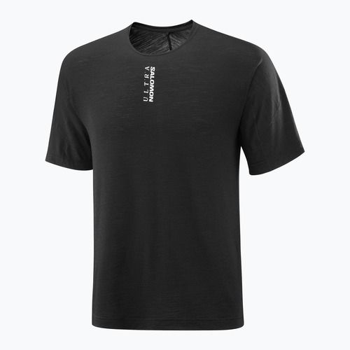 Herren Laufshirt Salomon Ultra Tee deep black