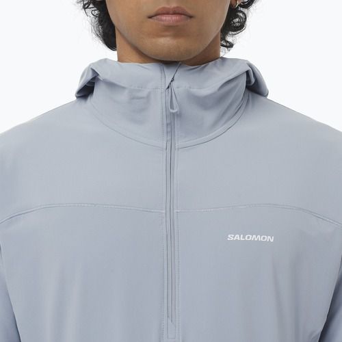 Herren Laufjacke Salomon Sense Aero Hybrid Half Zip Hooded trade winds