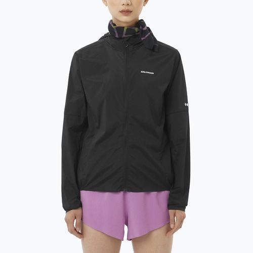 Damen-Laufjacke Salomon Sense Aero Wind black