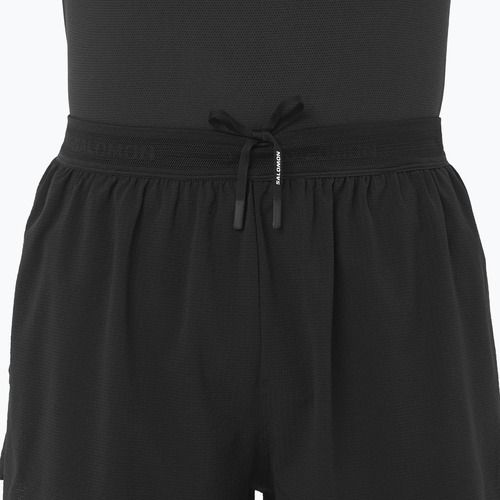 Herren-Laufshorts Salomon Aero SPLT 3" deep black