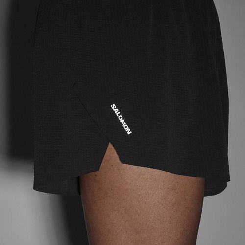 Herren-Laufshorts Salomon Aero SPLT 3" deep black