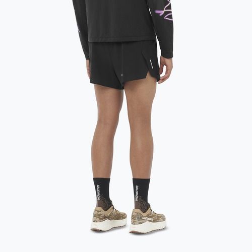 Herren-Laufshorts Salomon Aero SPLT 3" deep black