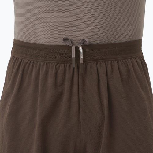 Herren Laufshorts Salomon Sense Aero Stow 5" coffee bean