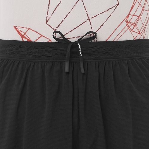 Herren Laufshorts Salomon Sense Aero Stow 5" deep black