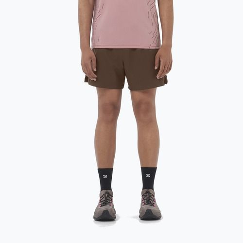 Herren Laufshorts Salomon SHAKEout Core 5" coffe bean