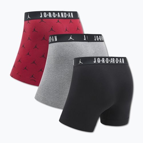 Bokserki męskie Nike Jordan JHM Flight Cotton Essential 3 pary gym red