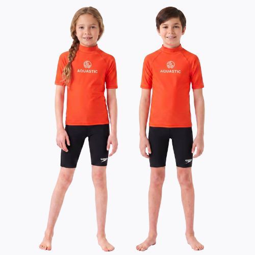 Kinder-Shirt AQUASTIC Rimos UV 50+ UPF orange