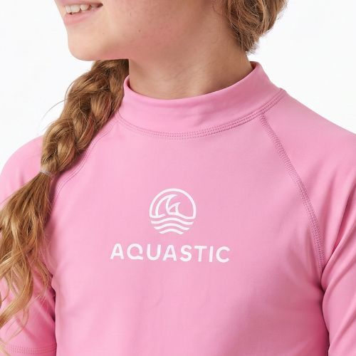 Kinder-Shirt AQUASTIC Rimos UV 50+ UPF pink